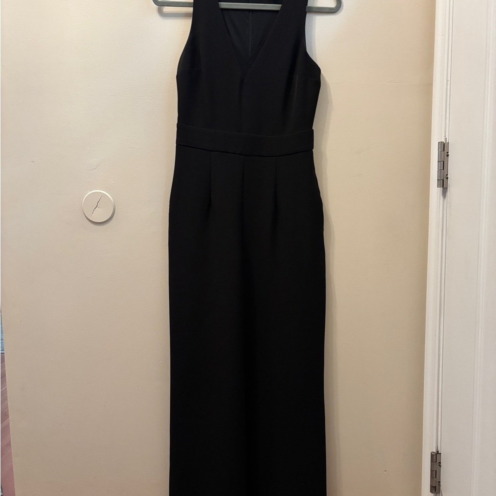 Express Black Sleeveless Jumpsuit with Straight-Leg Design